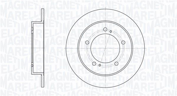 MAGNETI MARELLI Тормозной диск 361302040209